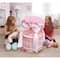 Badger Basket Pink & White Royal Pavilion Round Doll Crib with Canopy & Bedding